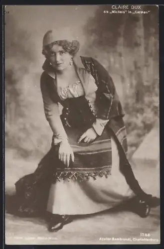 AK Claire Dux als Micaela in Carmen