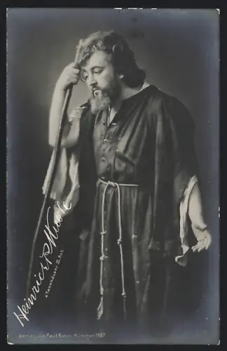 AK Opernsänger Heinrich R. Muerle als Tannhäuser