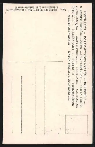 AK Fritz Schrödter mit Melone beim Operntheater-Bühnentürl