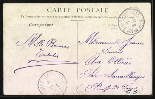 AK Porte-Bonheur!, Kleinkind zwischen zwei Schweinen