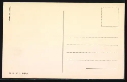 AK Schwein und Hundewelpen in einer Kiste mit Tannenzweigen im Schnee