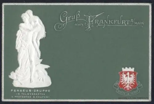Präge-AK Frankfurt-Westend, Perseus-Gruppe im Palmengarten