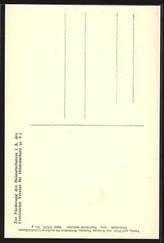 AK Alt-Frankfurt, Gasthaus z. Mohrenkopf, Hinter dem Lämmchen