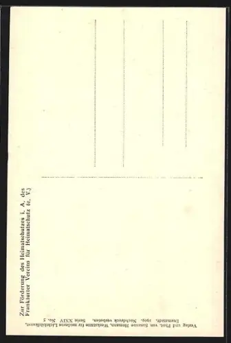 AK Alt-Frankfurt, Köpplerhöfchen mit Kohlenhandlung Heinrich Rohrbach