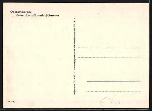 AK Oberammergau, General v. Hötzendorff-Kaserne, Soldat davor