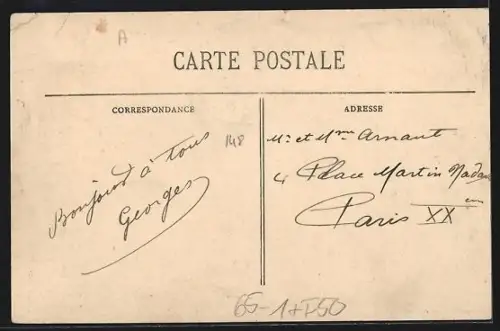 AK Cherbourg, La Gare d`Arrivée et l`Avenue Francois Millet