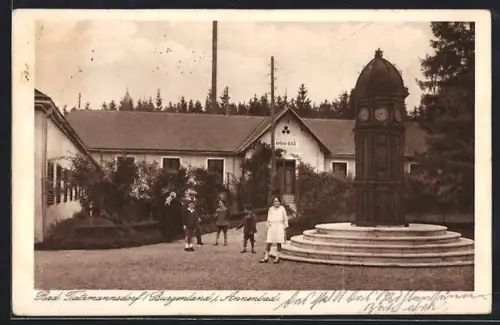 AK Bad Tatzmannsdorf, Annenbad und Wettersäule