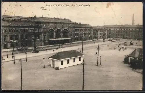 AK Strasbourg, La Gare Centrale