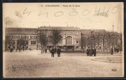 AK Strasbourg, Place de la Gare et la Gare