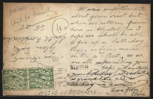 AK Norwich, Georg V in the street