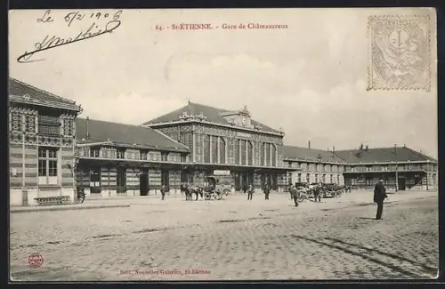 AK St. Etienne, Gare de Châteaucreux, Bahnhof
