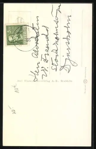 AK Zwei Pudel am Weihnachtsbaum