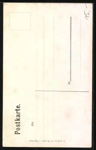 AK Trachtenpaar mit Blumen und Hund vor Bergpanorama