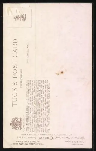 AK Pekinesenwelpe mit Ball, Portrait