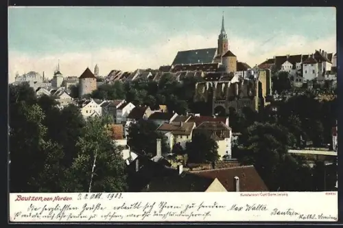 AK Bautzen, Blick von Norden