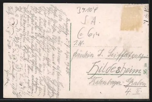 AK Magdeburg, Blick vom Werder auf die Stadt