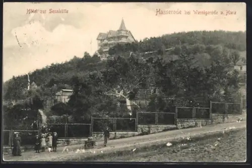 AK Hasserode bei Wernigerode, Hotel zur Steinmühle