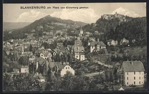 AK Blankenburg am Harz, Gesamtansicht vom Eichenberg