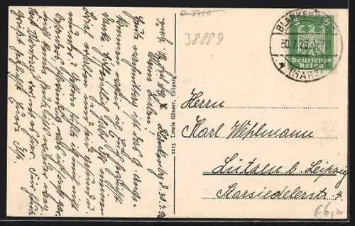 AK Blankenburg am Harz, Gesamtansicht vom Eichenberg