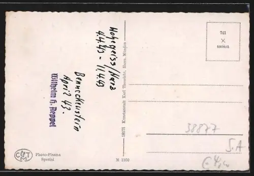 AK Benneckenstein /Harz, Ortsansicht aus der Vogelschau