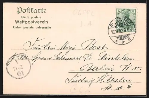 AK Thale /Harz, Ort und Eingang ins Bodethal