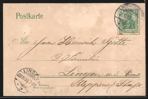 AK Bad Rothenfelde, Parkanlage und Ortsansicht aus der Vogelschau