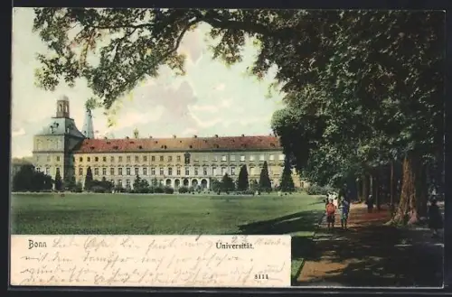 AK Bonn, Universität mit Promenade