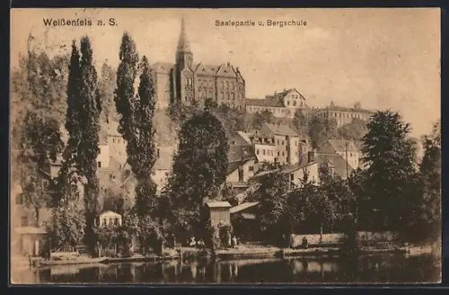 AK Weissenfels a. S., Saalepartie, Bergschule