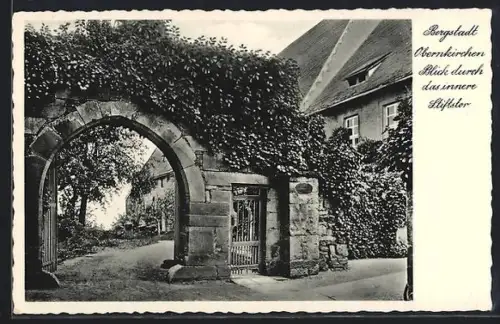 AK Obernkirchen, Blick durch das innere Südtor
