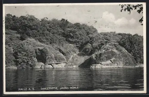 AK Halle a. S., Saalepartie, Jahns Höhle