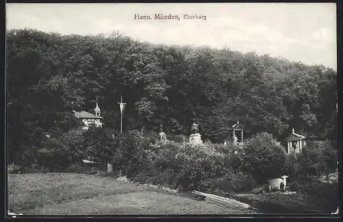 AK Hann. Münden, Eberburg mit Umgebung