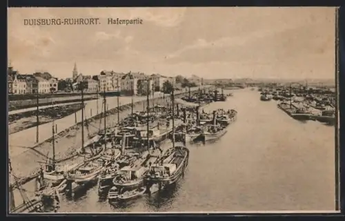 AK Duisburg-Ruhrort, Hafenpartie