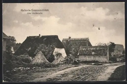 AK Malente-Gremsmühlen, Alte Dorfstrasse
