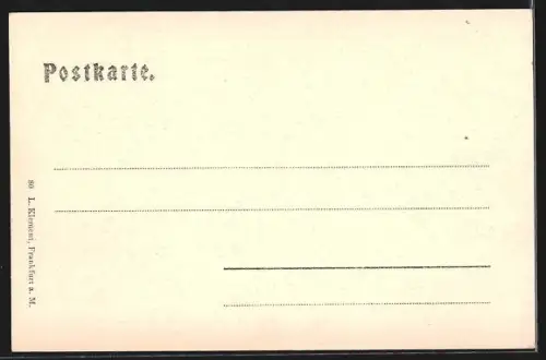 AK Alt-Frankfurt, Römer mit Brunnen