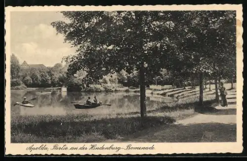AK Apolda, Partie an der Hindenburg-Promenade