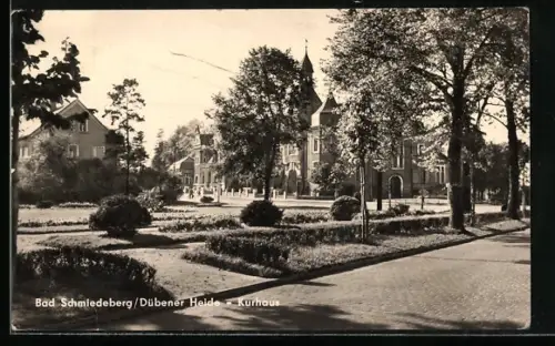 AK Bad Schmiedeberg /Dübener Heide, Blick zum Kurhaus