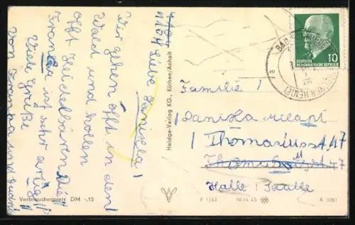 AK Bad Schmiedeberg /Dübener Heide, Blick zum Kurhaus