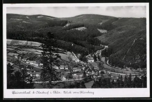 AK Luisenthal b. Ohrdruf, Blick auf den Ort vom Kienberg aus