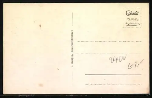 AK Timmendorferstrand, Blick auf den Strand mit Landungsbrücke und festgemachtem Minensuchboot Typ 1935