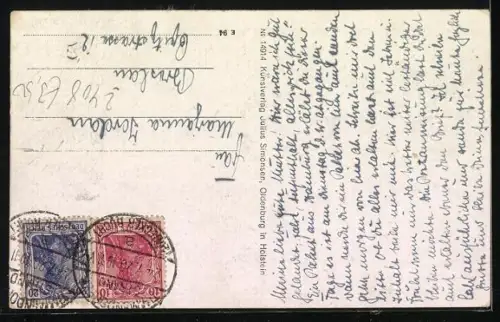 AK Timmendorferstrand, Musik-Pavillon aus der Vogelschau