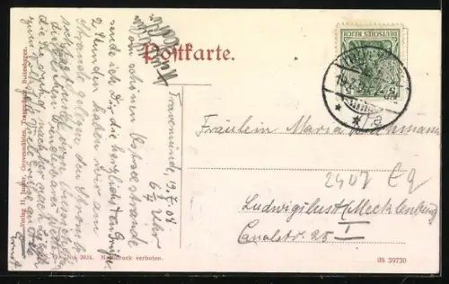 AK Travemünde, Strand mit Strandkörben und Urlaubern