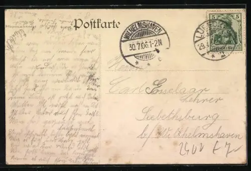 AK Travemünde, Strand mit Badeanstalt