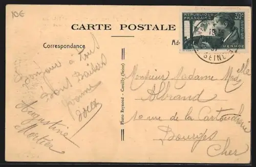 AK Plessis-Trévise /S.-et-O., Rond-Point des Marronniers, Avenue Maurice Berteaux