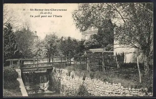 AK St-Rémy-lès-Chevreuse /S.-et-O., Un petit pont sur l`Yvette