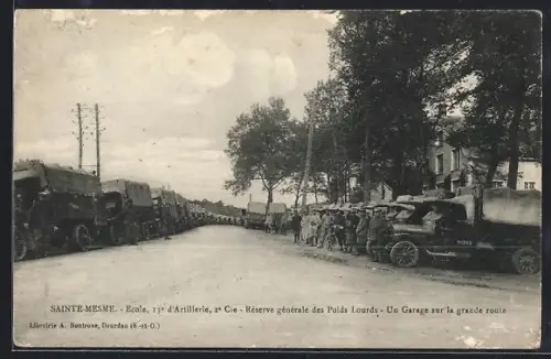AK Sainte-Mesme, Réserve générale des Poids Lourds, Un Garage sur la grande route