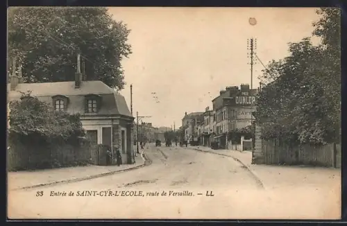 AK Saint-Cyr-l`École, Entrée de la ville, route de Versailles