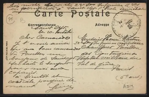 AK Saint-Cyr-l`École, Entrée de la ville, route de Versailles