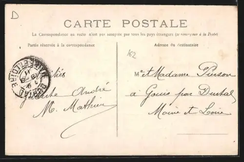 AK Saint-Cyr, Route de Rambouillet avec arbres alignés et calèche