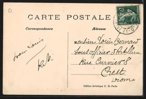 AK Poissy /S.-et-O., Île de Migneaux, vue des bâtiments pittoresques et de la route adjacente