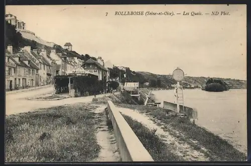 AK Rolleboise /Seine-et-Oise, Les Quais